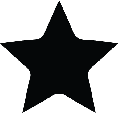Black star icon.
